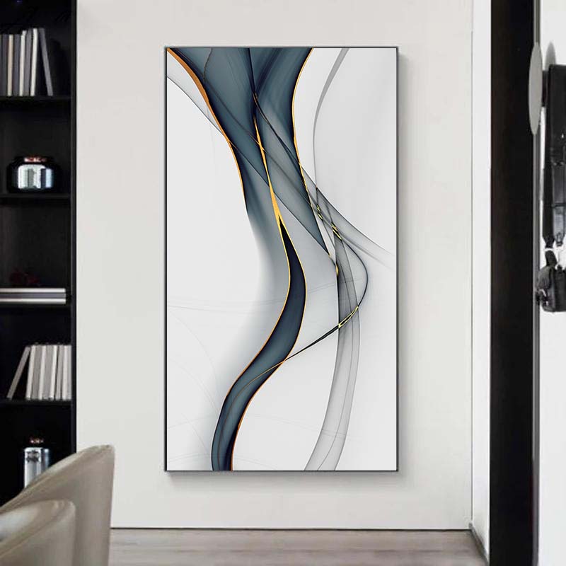 Роскошные абстрактные ленты, холст, живопись, скандинавские постеры и принты, настенные художественные картины для гостиной, спальни, современный домашний декор
