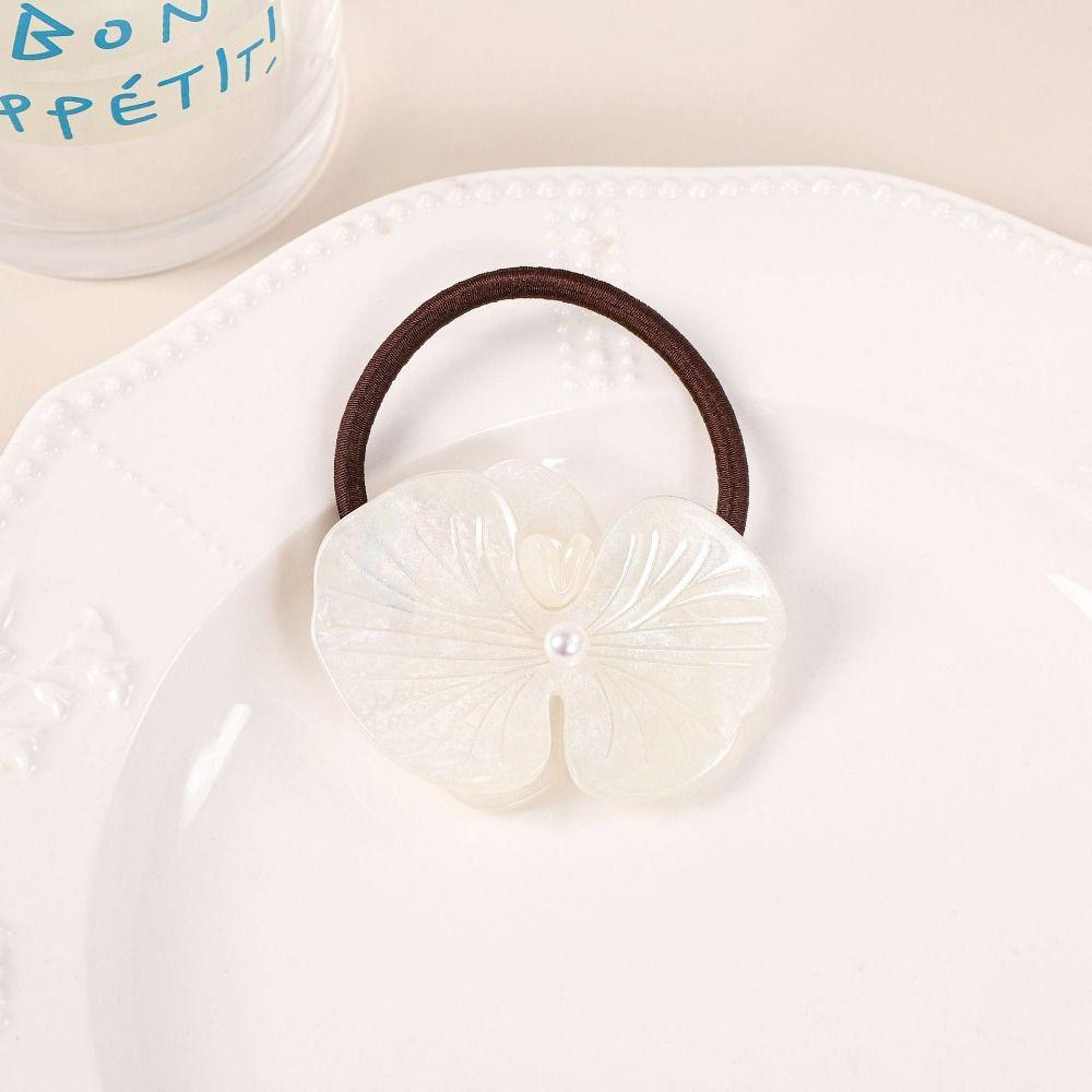 Hair Rope Butterfly Orchid Hairpin Korean Style Fresh Barrettes Cute Flower Duckbill Clip Female