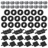 Tire Wheel and Axle Set - 56 Pieces Brick Accessories Basic Classic Building Blocks Toys, Car Truck Wheel Parts