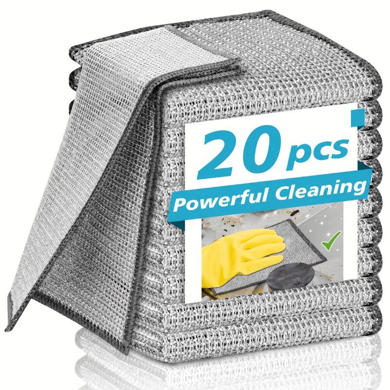 10/20 PCS Multifunctional Steel Wire Cleaning Cloths, Kitchen Non Scratch Dishwashing Towels, Suitable for Pots, Pans, And Sinks