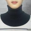 Men's Knitted Scarf Cold-Proof Versatile Keep Warmth All-match Solid Color Elastic Neck Cover for Winter