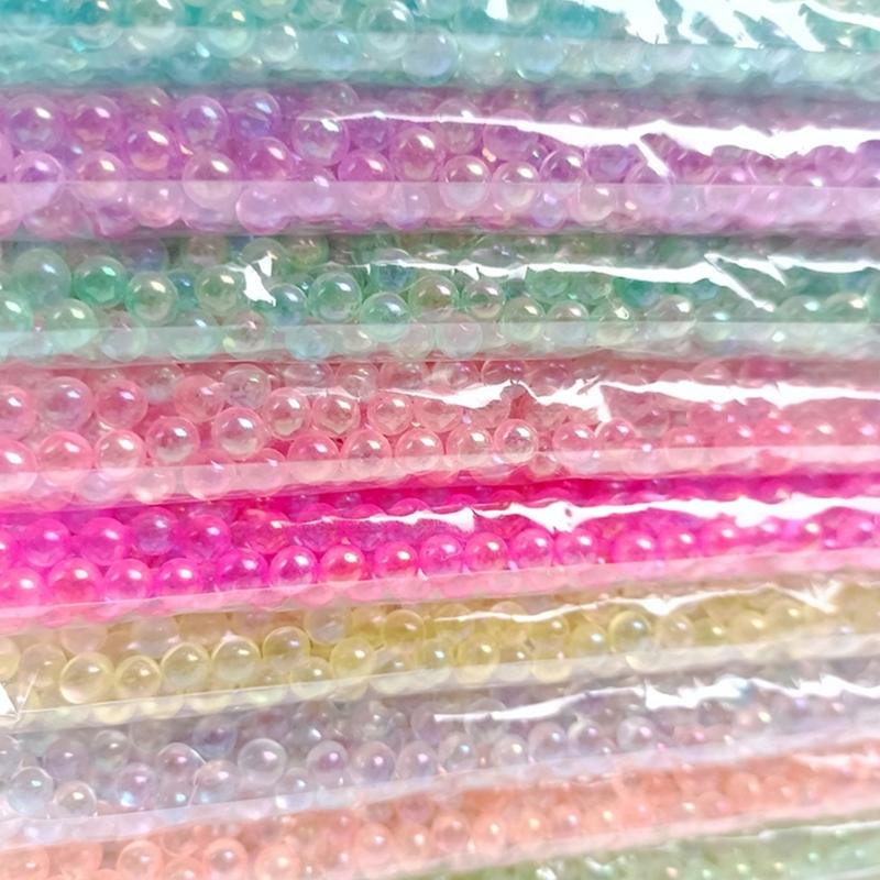 Glass Filler Beads 5 Mm, Round No-Hole Decorative Glass for Vases Styling, Gift Box, Craft Accent Pack