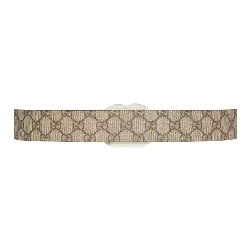Gucci GG Marmont пряжка с логотипом Double G кожаный ремень женский коричневый ширина 4 см 400593HUH4V9761