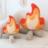 Cartoon Cute Bonfire Flame Firewood Pile Plush Doll Toy Cushion Throw Pillow Children'S Gift