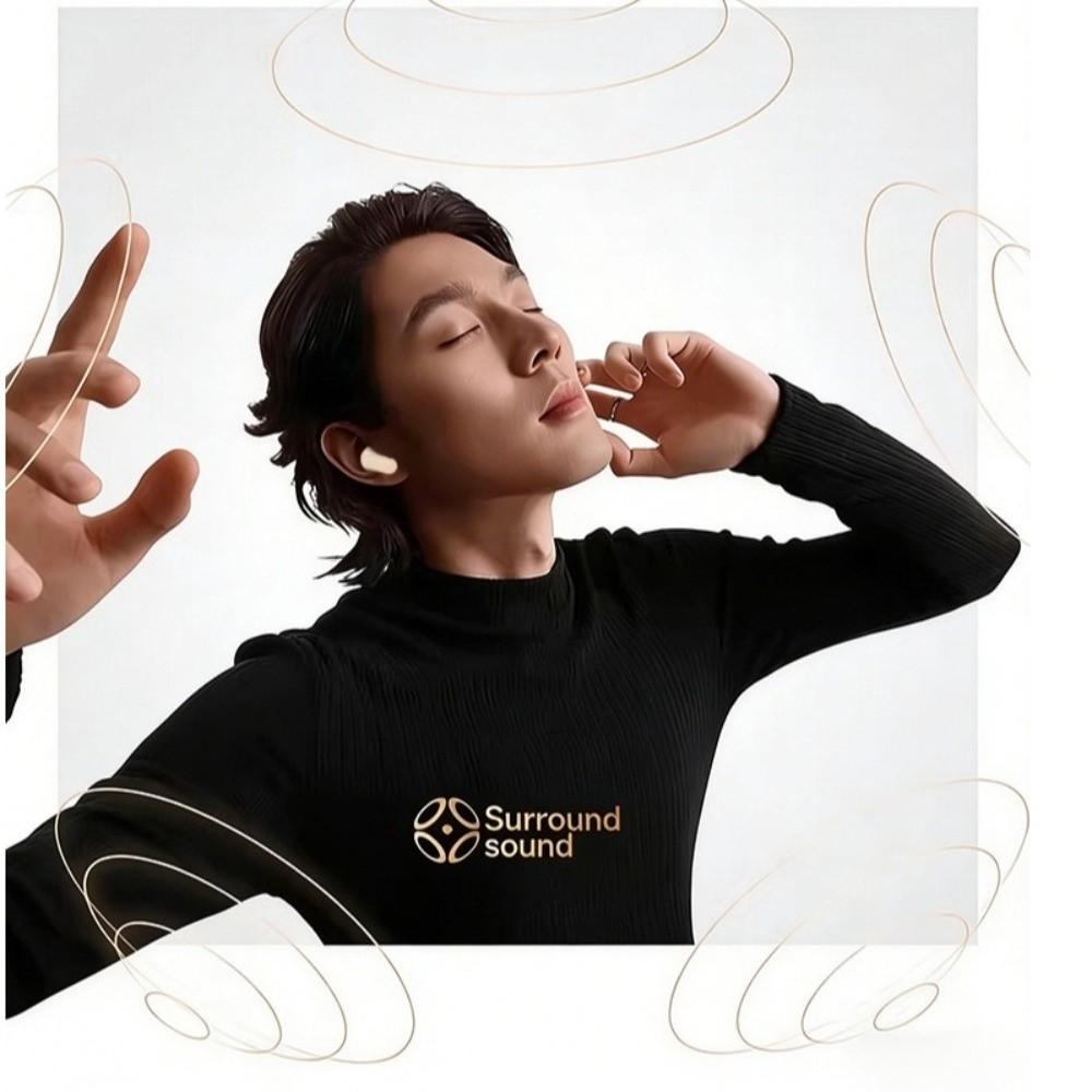 Digital Display In-ear Headphones HiFi Stereo Sound Earphones HD Sound Twin Earbuds Gym