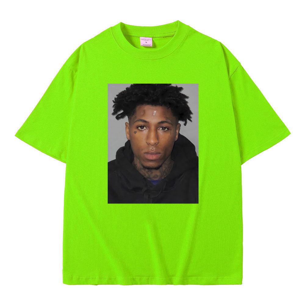 Футболка с фотографией рэпера Youngboy Never Broke Again, мужская и женская, хип-хоп, винтажная, из чистого хлопка, мужская футболка оверсайз
