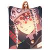 Sound Hashira Tengen Uzui Flannel Blanket Anime Demon Slayer Customized Throw Blanket for Bed Sofa Couch 150*125cm Quilt