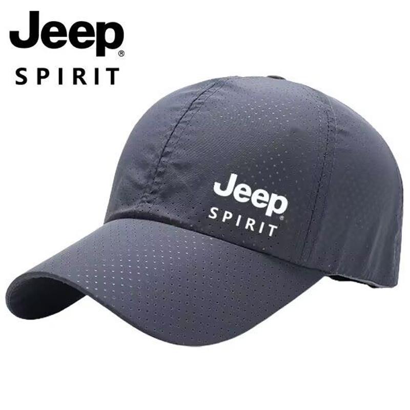 AIY5 JEEP Spirit Quick drying Sports Hat Men's and Women's Duck billed Hat Spring/Summer Baseball Hat Breathable Sunscreen Hat