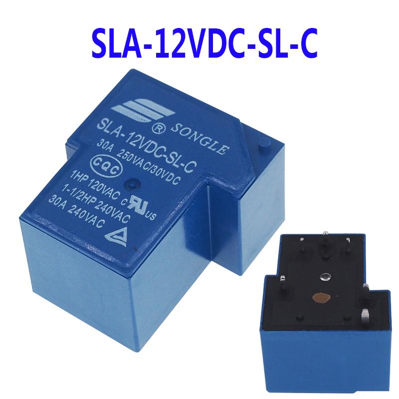 2 шт. Реле питания SLA-05VDC-SL-C SLA-12VDC-SL-C SLA-24VDC-SL-C 5В 12В 24В 30А 6-контактные T90 Новые и оригинальные реле 5