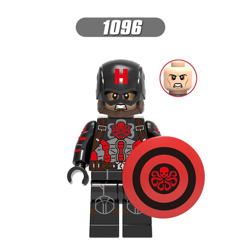Строительные блоки Lego, игрушки серии «Капитан Америка», минифигурки, модель Стива Роджерса, образовательные игрушки