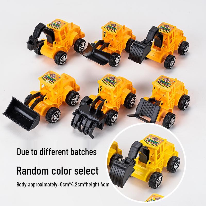 Топперы для торта Строительная техника: Экскаватор, Бульдозер, Вставки для дорожных блоков, Фигурки для дня рождения мальчика