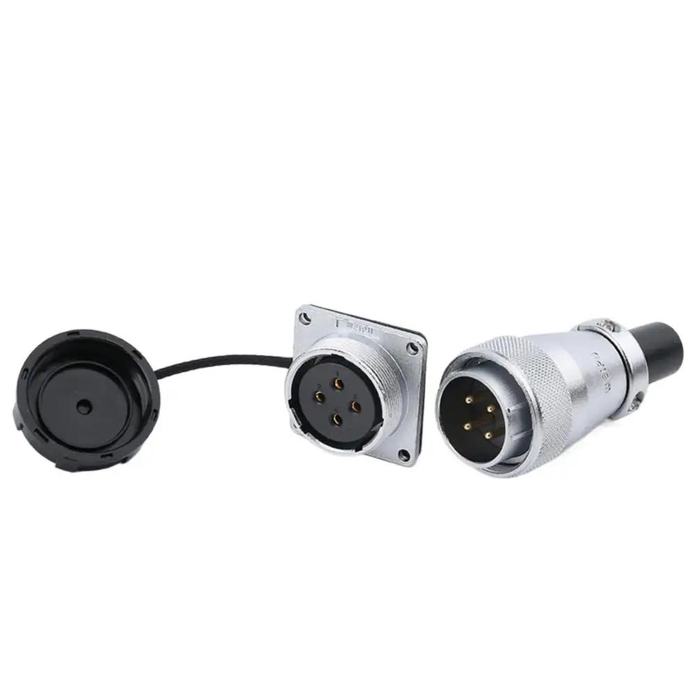 WEIPU WS28 Waterproof IP65 Electrical Connector 2-26 Pin M28 Auto Power Adapter For Solar LED Lighting Display Ebike Motorcycle