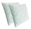 Set of 2 Firm Pillows 60x60cm with Memory Foam, Square Anti-mite and Anti-allergenic Cushion PROMOLINGE