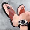 Summer Genuine Leather Slippers Men's Non-slip Flip-flops Fashion Casual Leather Slippers Sandals Men's Shoes