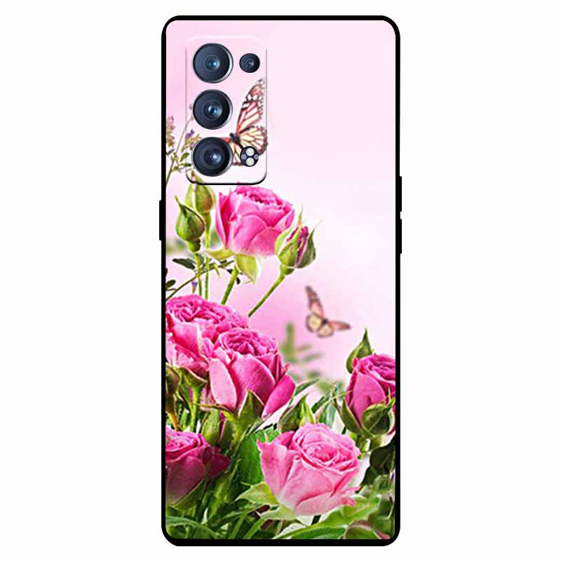 Чехол для Oppo Reno 6 Pro 5G Snapdragon Ударопрочный Мягкий силикон ТПУ Задняя крышка Для Oppo Reno 6 Pro CPH2247 Чехлы для телефона Милый Capa