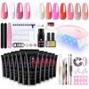 Beginner Nail Art Kit: Gel Polish, Extension Gel & UV/LED Lamp