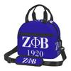 Zeta Phi Beta 1920 Термосумка для ланча Портативный водонепроницаемый термоланчбокс с регулируемым плечевым ремнем для пикника, пляжа