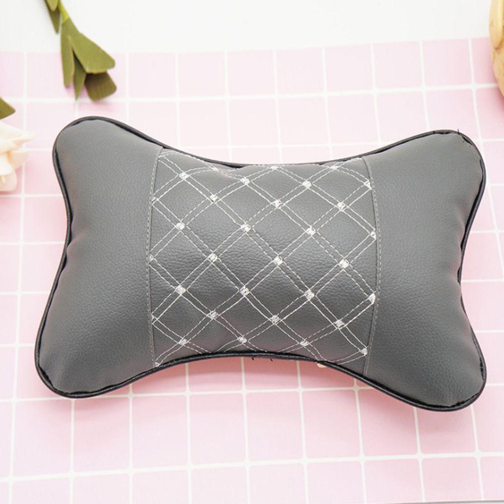 Fashion Safety Leather Bone Head Neck Rest Pillow Cushion Pad Car Seat Headrest Restraint