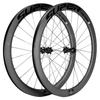SUPERTEAM Carbon Clincher Wheels 700C Disc Brake Bike Wheel Set and Center Lock Thru Axle 50C-25 (White Red, 12100-12142)