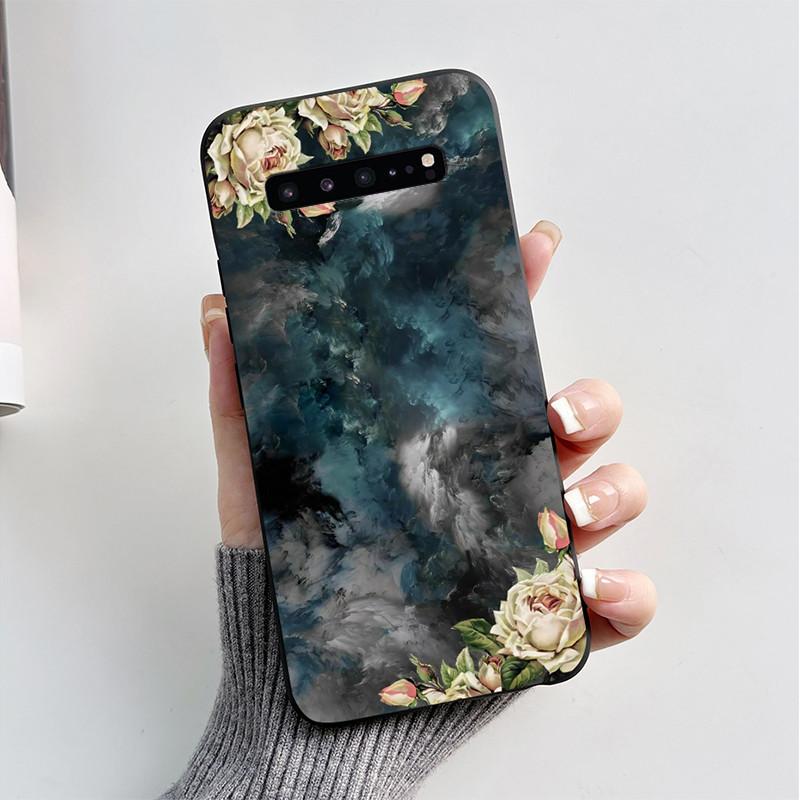 Для Samsung S10 5G Чехол Милый Мультяшный Мягкий Силикон Матовый Тонкий Защитный Чехол для Телефона Для Samsung Galaxy S10 5G G977N Чехол Coque