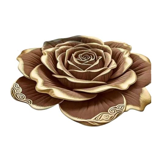 Non-Slip Floor Mat 3D Realistic Floral Pattern Bath Mat Super Absorbent Rug Quick-Drying Easy Maintenance Door Mat