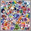 51 шт. Водонепроницаемые наклейки Brawl Stars для декора: Ящик для хранения, Чемодан, Термос, Ноутбук