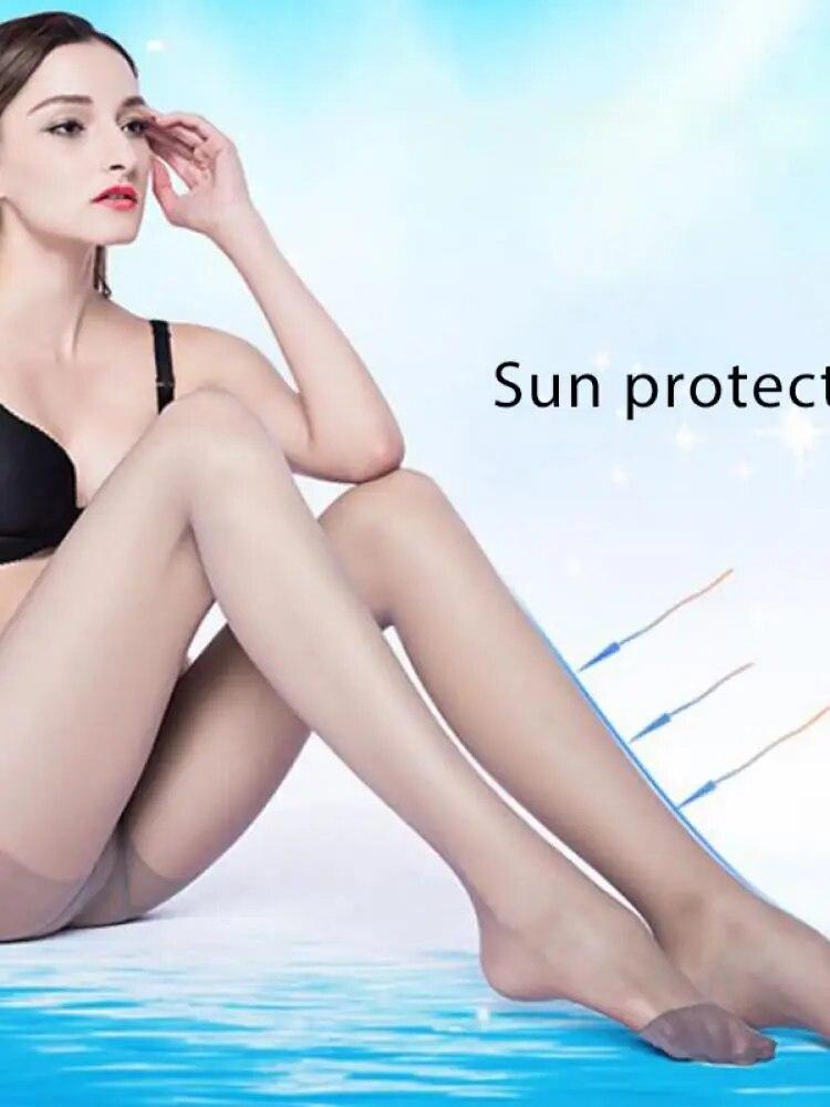 Ультратонкие шелковые тонкие чулки с красивыми ногами, артефактными трусиками «Богиня», которые не зацепляются