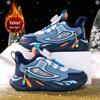 Winter 2025 Kids' Cotton Sports Shoes: Warm, Velvet-Lined Casual Sneakers for Boys