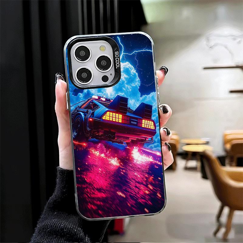 Мягкий чехол для телефона «Назад в будущее» для iPhone 15 16 17 Pro Max 17Air 16E 14 Plus 13 12 Mini Ударопрочный чехол Задняя крышка