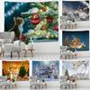 New Year Christmas Decoration Igloo Nature Cat Tapestry Kawaii Decoration Wall Hanging Home Decoration Tapestry