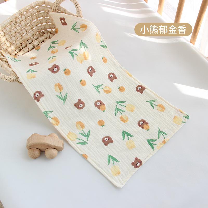 Хлопковое муслиновое детское полотенце для лица, длинная салфетка для отрыгивания для новорожденных, полотенца для рук в детском саду, нагрудники для младенцев, мочалка, детские принадлежности