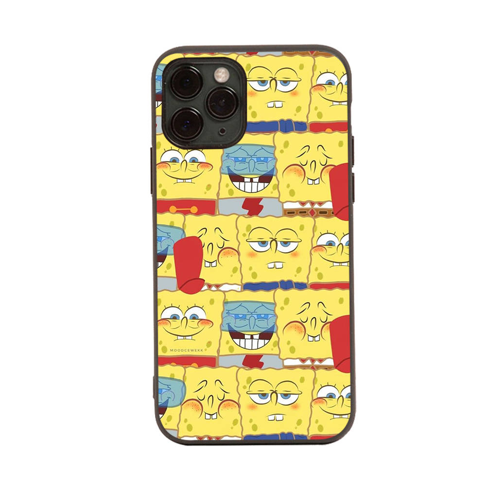 Чехол PB2 SpongeBobBlack Sofe для Xiaomi Poco X6 X4 M5 M6 F5 F6 C65 C55 C50 C51 C40 Pro Redmi 14C A3X 13C 12C 11T 10A 9C Note 7 6 8A Plus