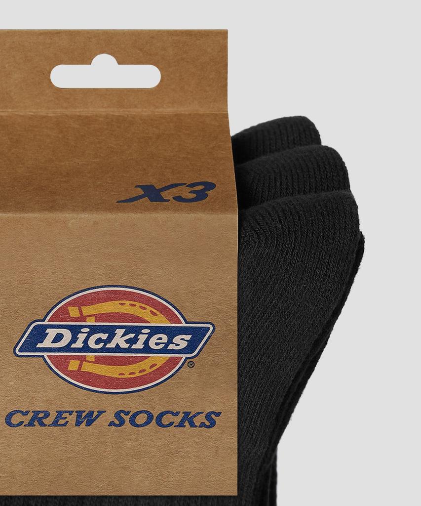 Dickies [3 упаковки] Носки средней длины с логотипом-баннером, черные