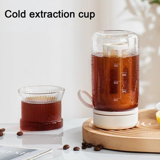 450/600ML Cold Brew Cup with Scale Filter Food Grade Large Capacity Portable Travel Tea Bottle Cold Brew Coffee Maker Jar