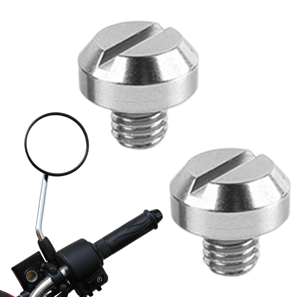 Mirror Hole Cover Cap, Aluminum Colored Mirror Hole Cover Cap, Aluminum Screws for Motorcycle