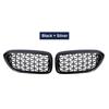 2PCS Car Racing Grill Meteor Diamond Star Style Front Kidney Grille Bumper For BMW 5 Series G30 G31 G38 520i 530i 540i 2018