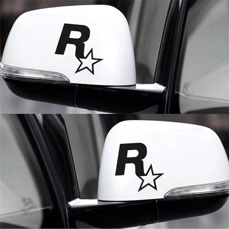 Автомобильные наклейки Для Rockstar Game GTA5 Светоотражающее украшение Для крышки бензобака Треугольная наклейка на окно Крышка бензобака Автомобильная наклейка