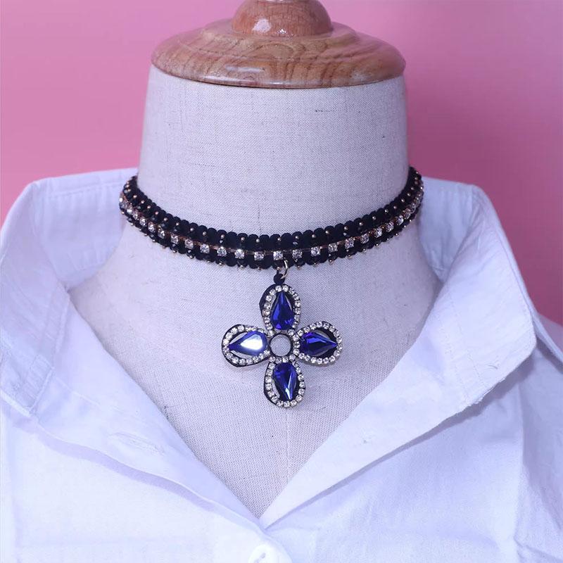 Diamond Women Shirt False Collars Crystal Removable Collar For Women Fake Collar Detachable Diamond Lacklace Nep Kraagie