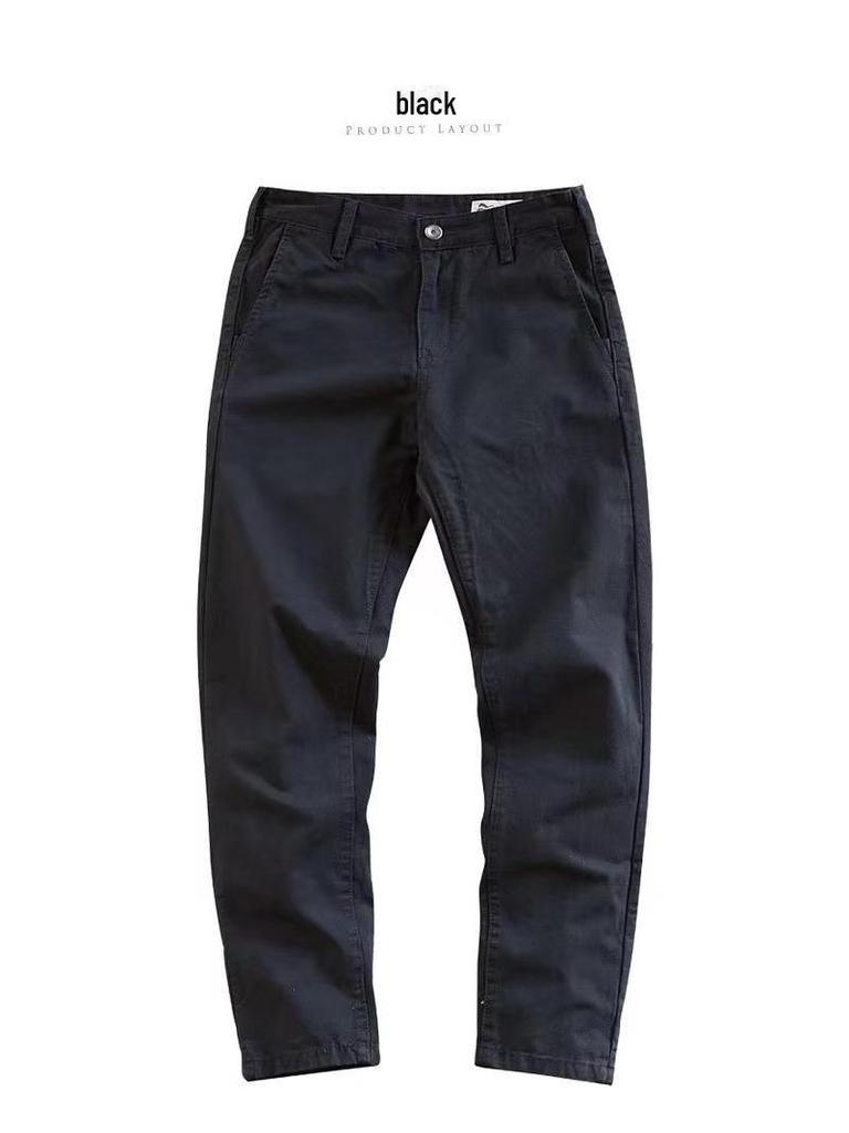 Мужской хлопковый прямой повседневный комбинезон - 2024 American Retro High Street Fashion