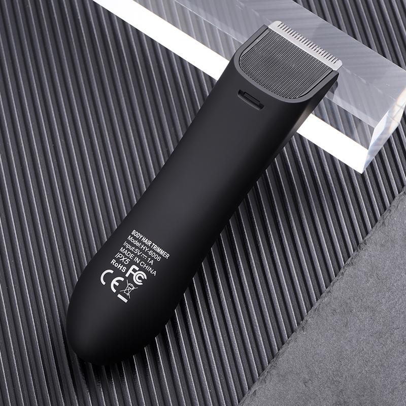 Мужская электрическая машинка для стрижки волос на всем теле Бритва с ЖК-цифровым дисплеем Бритва для подмышек и ног