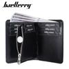 Baellerry Vintage Design Tri-fold Short Wallets for Men Fashion Business  Card Holder Zipper Purses