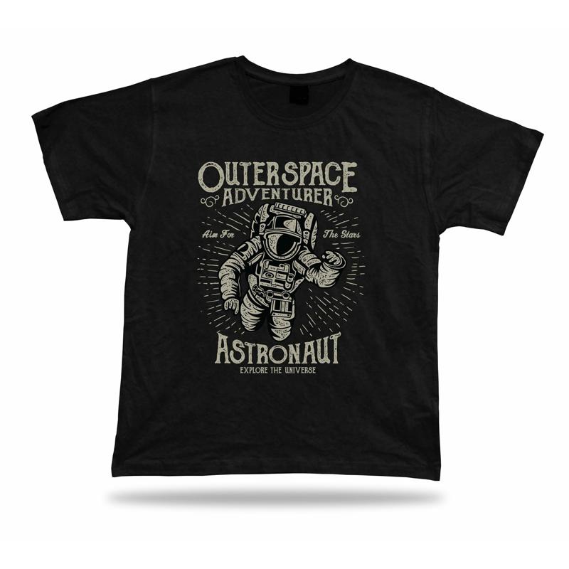Outerspace Adventurer Astronaut Explore the Universe vintage t shirt tee design