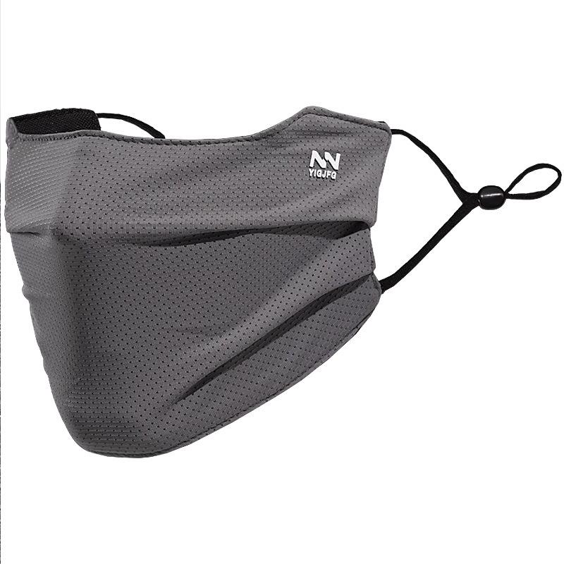 Мужская полнолицевая солнцезащитная маска: Дышащий, тонкий ледяной шелк для летней езды на велосипеде с защитой от ультрафиолета и глаз