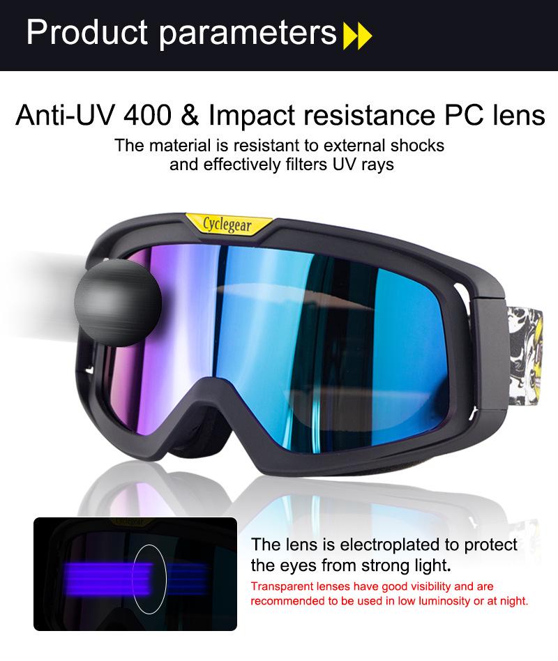 Тактические очки для мотоциклетного шлема CG18 – очки для езды с защитой от ветра и песка и маской