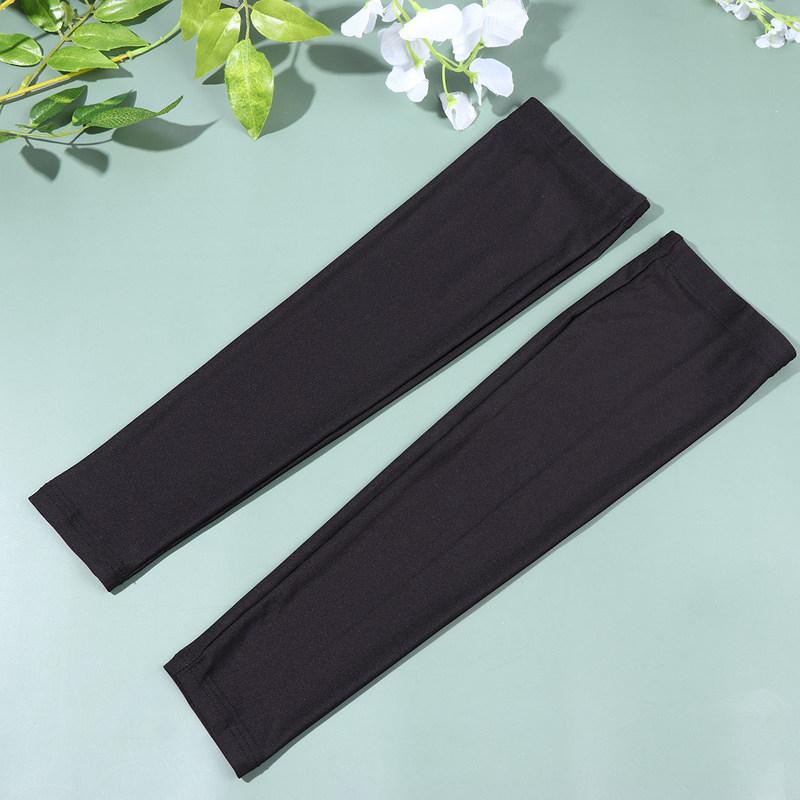 3Pair Cooling Arm Sleeves Unisex Uv Protection Sunscreen Long Sleeve Cover for Cycling Hiking Driving Camping Size Xl Black