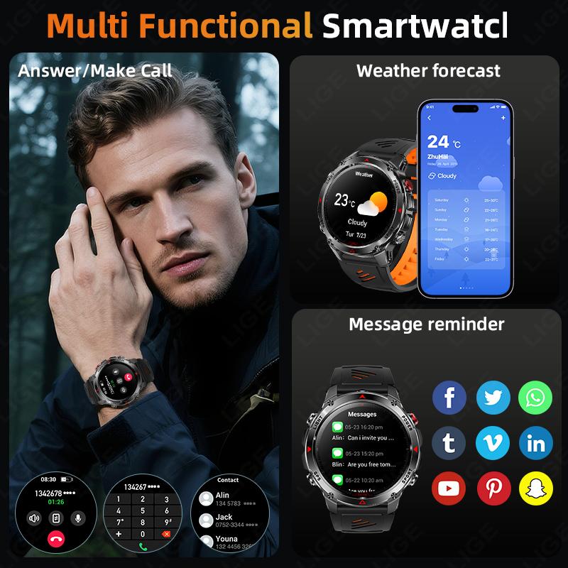 Новые Профессиональные Спортивные Умные Часы GPS Трек Outdoor RIDE Run Компас Высотомер 3ATM Фитнес Браслеты 540 мАч Часы