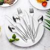 24 Piece Flatware Set Stainless Steel Cutlery with Knife Fork Spoon Teaspoon Dinnerware Cutlery Set with Gift Box