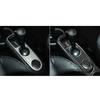 For Benz Smart Fortwo 2011-2015 Carbon Fiber Central Armrest Gear Shift Panel Suits Trim Cover Car Interiors Accessories Sticker