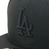[New Era] Flat Visor Cap MLB Dodgers LA BlackBlack 7 58 5950 LOSDOD BLK BLK 25J