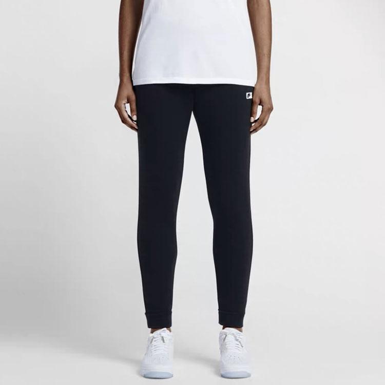 Nike Женские спортивные брюки с логотипом, однотонные, черные 926959-010